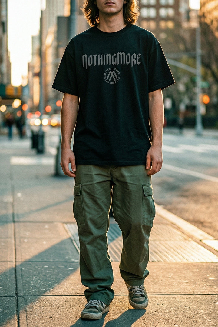BLACK LOGO TEE