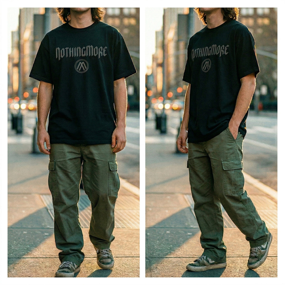 BLACK LOGO TEE