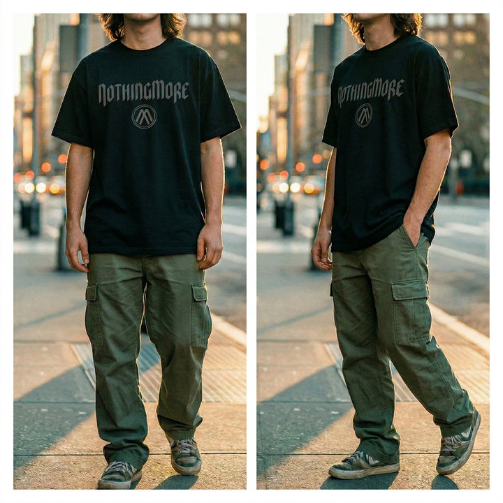 BLACK LOGO TEE