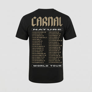CARNAL NATURE WORLD TOUR - BLACK ANGEL TEE
