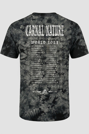 CARNAL NATURE WORLD TOUR - BLACK TIE DYE TEE