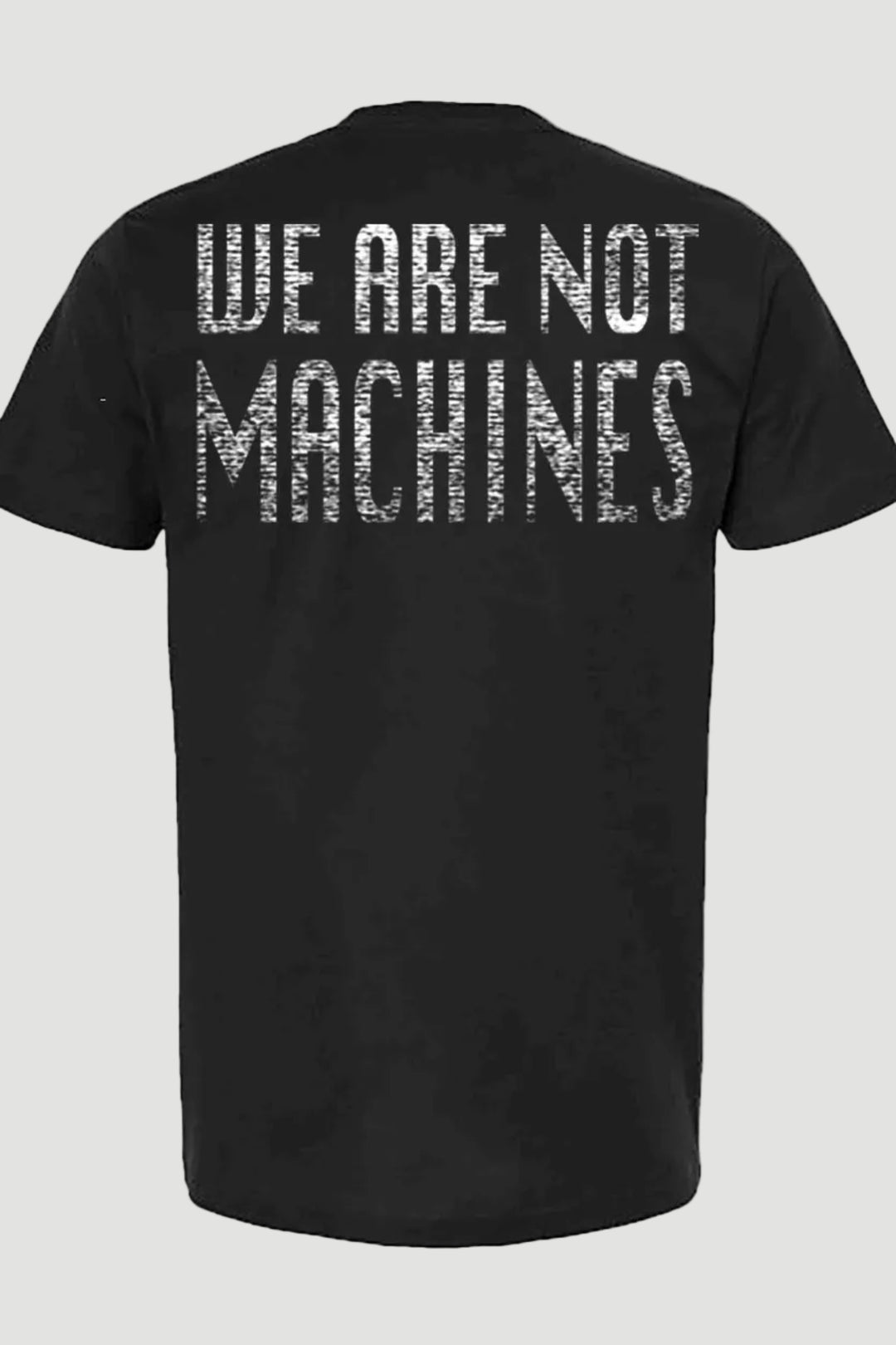 WE ARE NOT MACHINES THROWBACK TEE