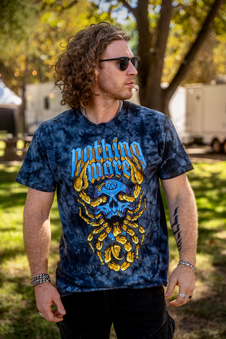 SCORPION SKULL TIE DYE TEE