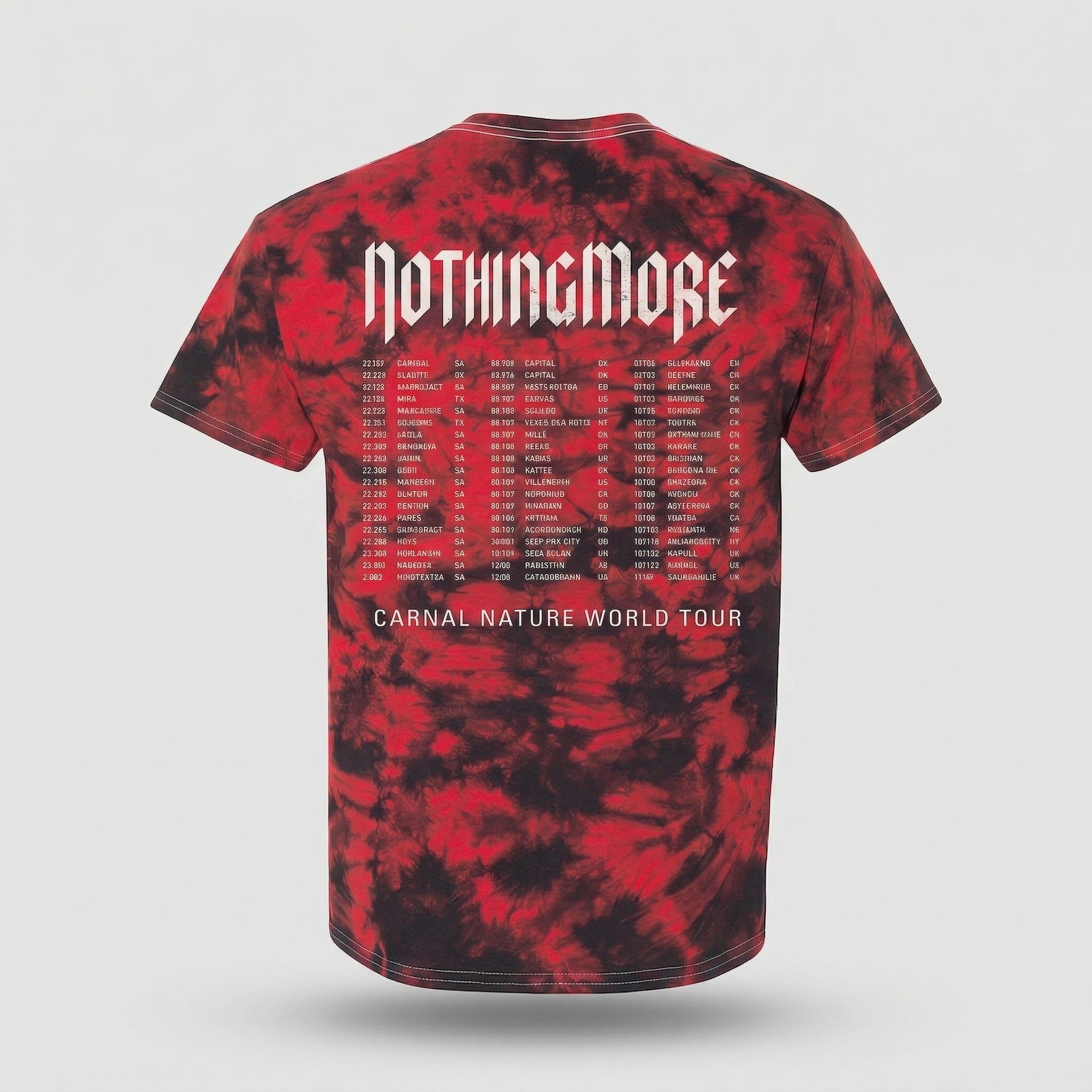 CARNAL NATURE WORLD TOUR - RED TIE DYE TEE