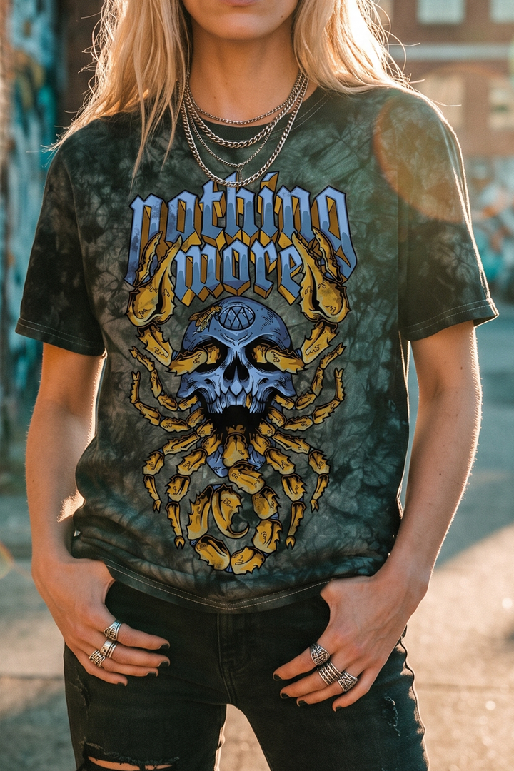 SCORPION SKULL TIE DYE TEE