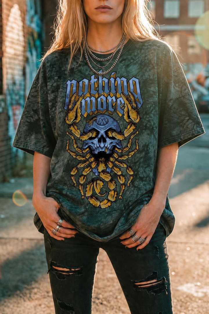SCORPION SKULL TIE DYE TEE